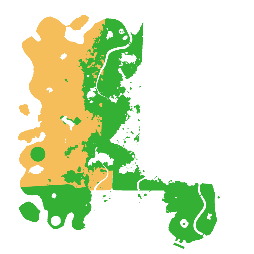Biome Rust Map: Procedural Map, Size: 4500, Seed: 345213