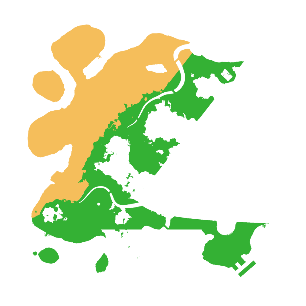 Biome Rust Map: Procedural Map, Size: 3000, Seed: 2080457501