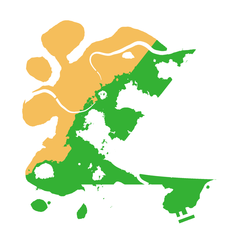 Biome Rust Map: Procedural Map, Size: 3000, Seed: 2080457501