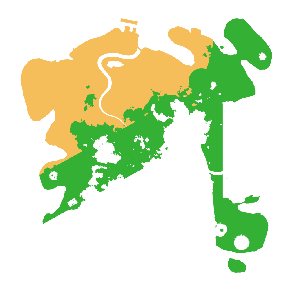 Biome Rust Map: Procedural Map, Size: 3500, Seed: 1290382610
