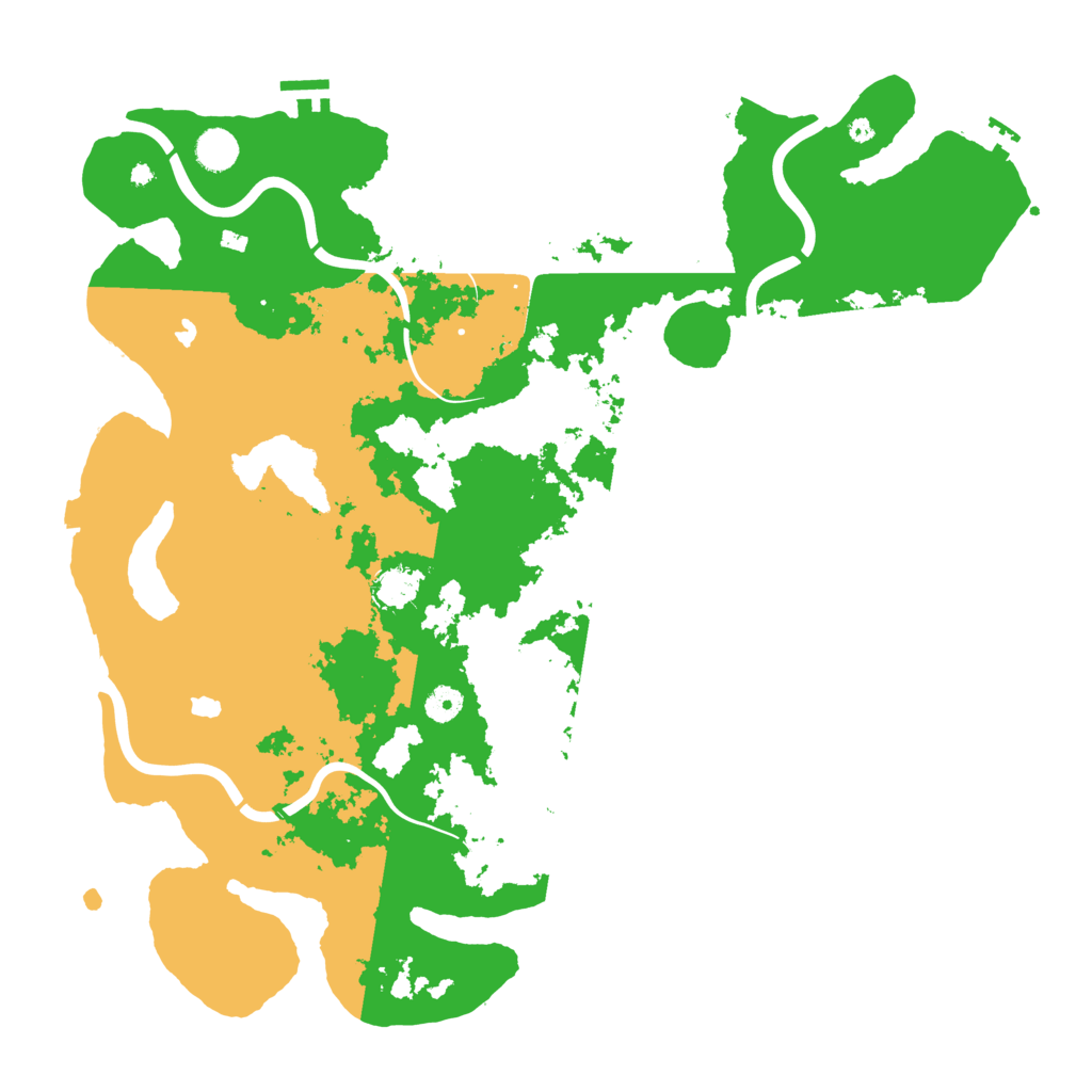 Biome Rust Map: Procedural Map, Size: 4500, Seed: 1224553745