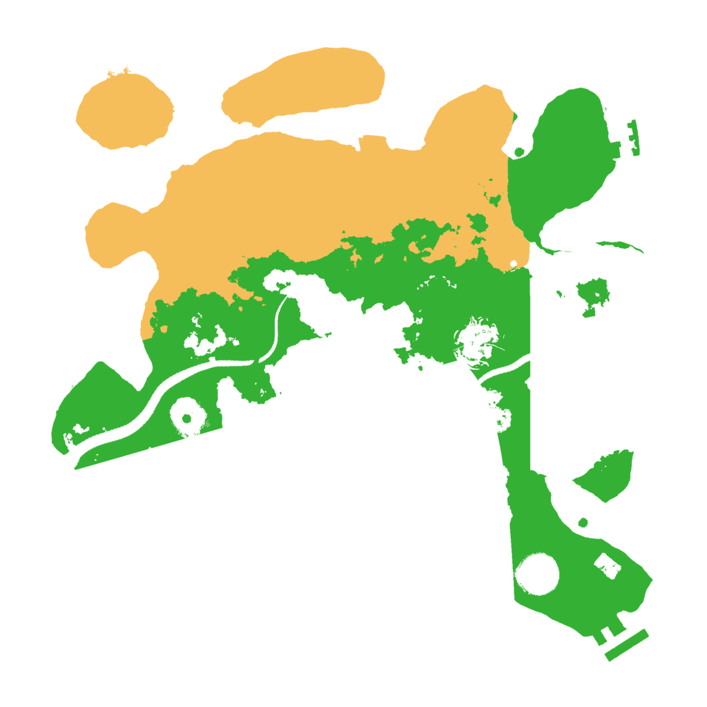 Biome Rust Map: Procedural Map, Size: 3000, Seed: 2026528236