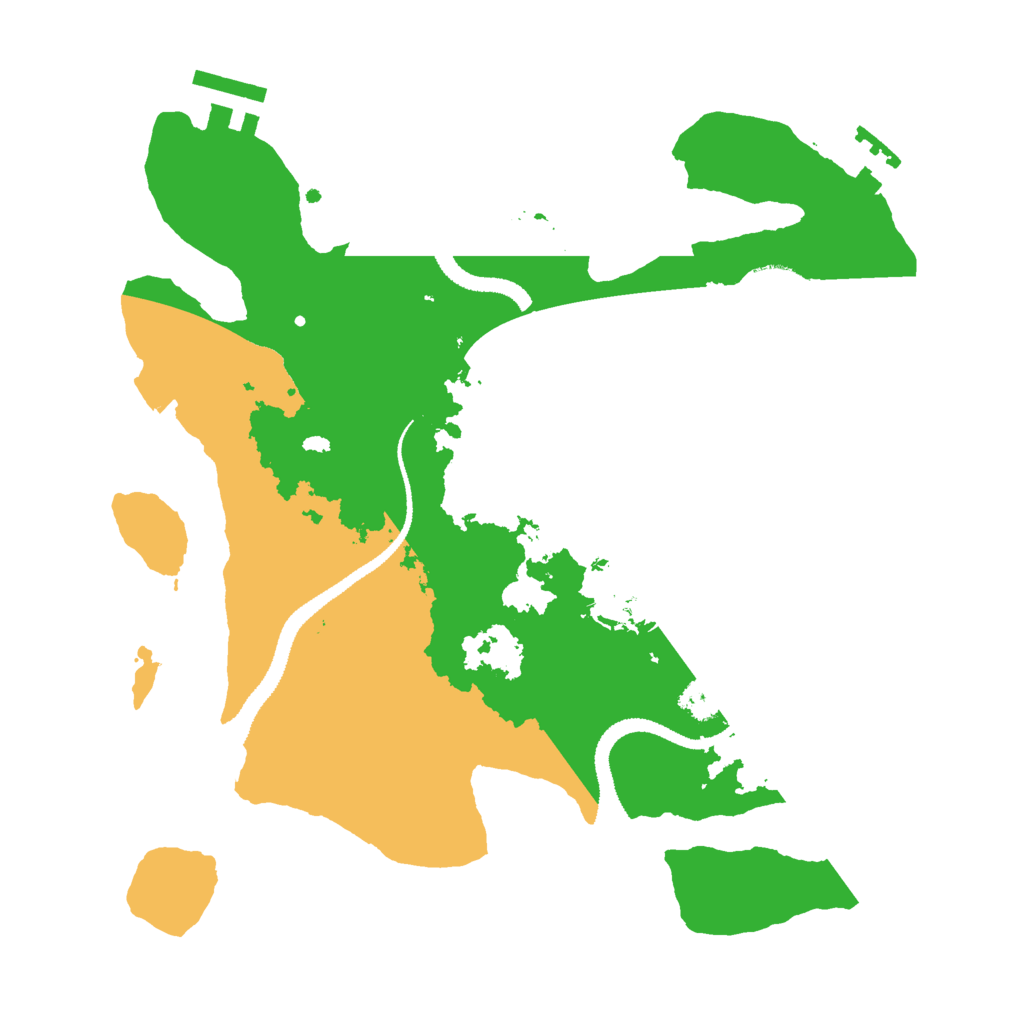 Biome Rust Map: Procedural Map, Size: 2800, Seed: 590038445
