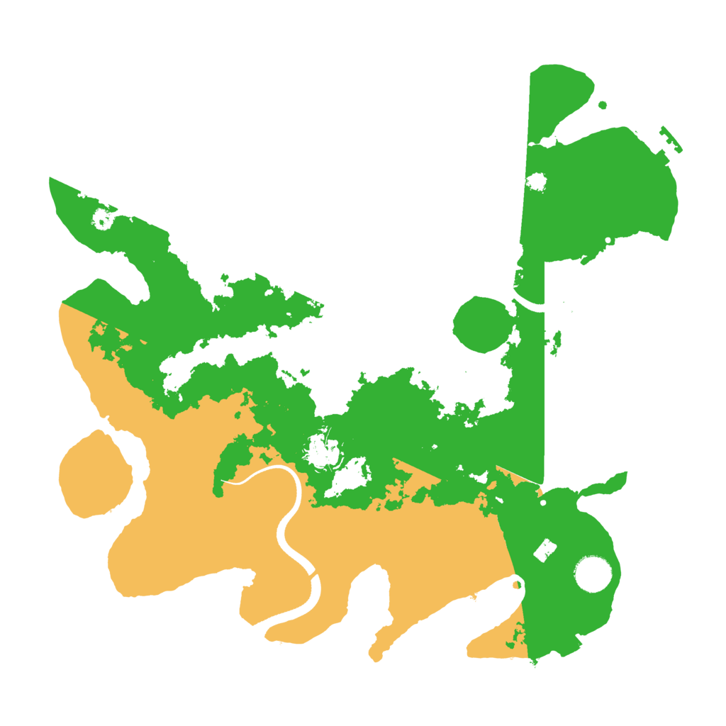 Biome Rust Map: Procedural Map, Size: 3500, Seed: 15792
