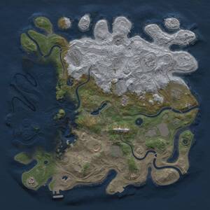 Thumbnail Rust Map: Procedural Map, Size: 4250, Seed: 702803400, 16 Monuments