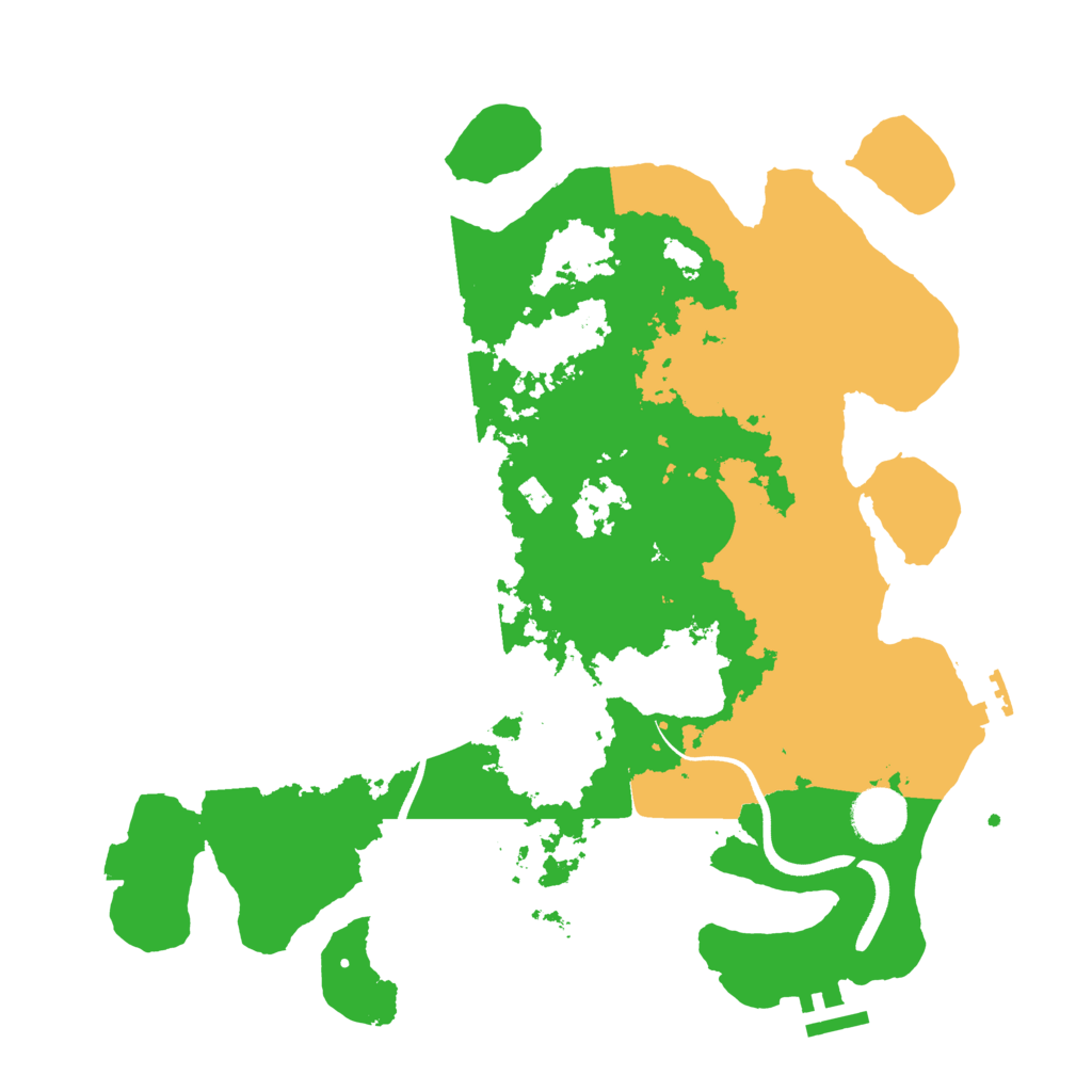 Biome Rust Map: Procedural Map, Size: 3500, Seed: 1598077614