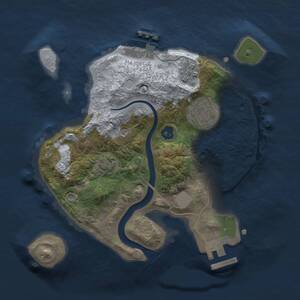 Thumbnail Rust Map: Procedural Map, Size: 2250, Seed: 449887367, 7 Monuments