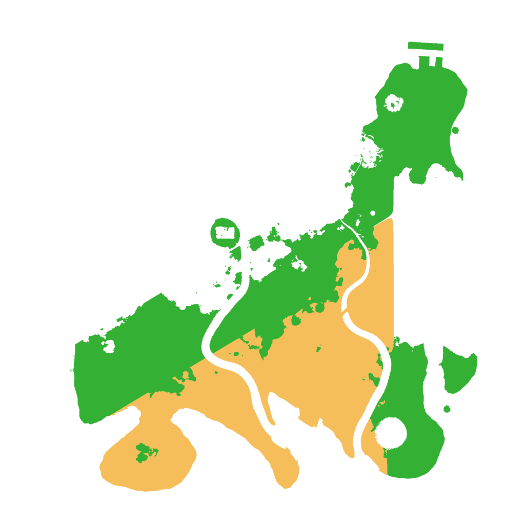 Biome Rust Map: Procedural Map, Size: 3000, Seed: 48474