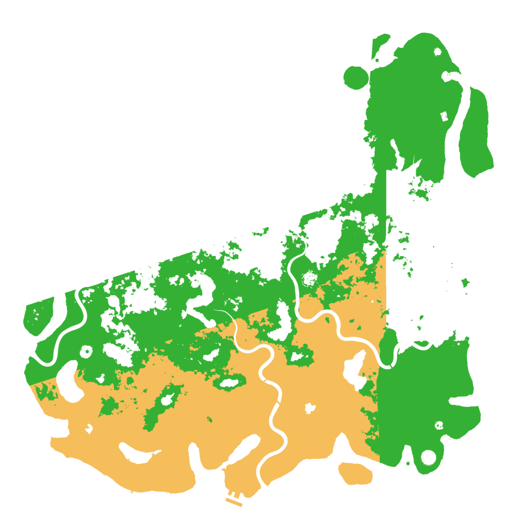 Biome Rust Map: Procedural Map, Size: 6000, Seed: 62799