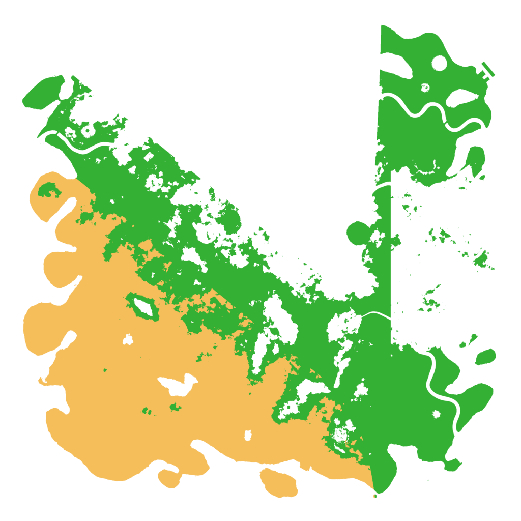 Biome Rust Map: Procedural Map, Size: 6000, Seed: 20090523
