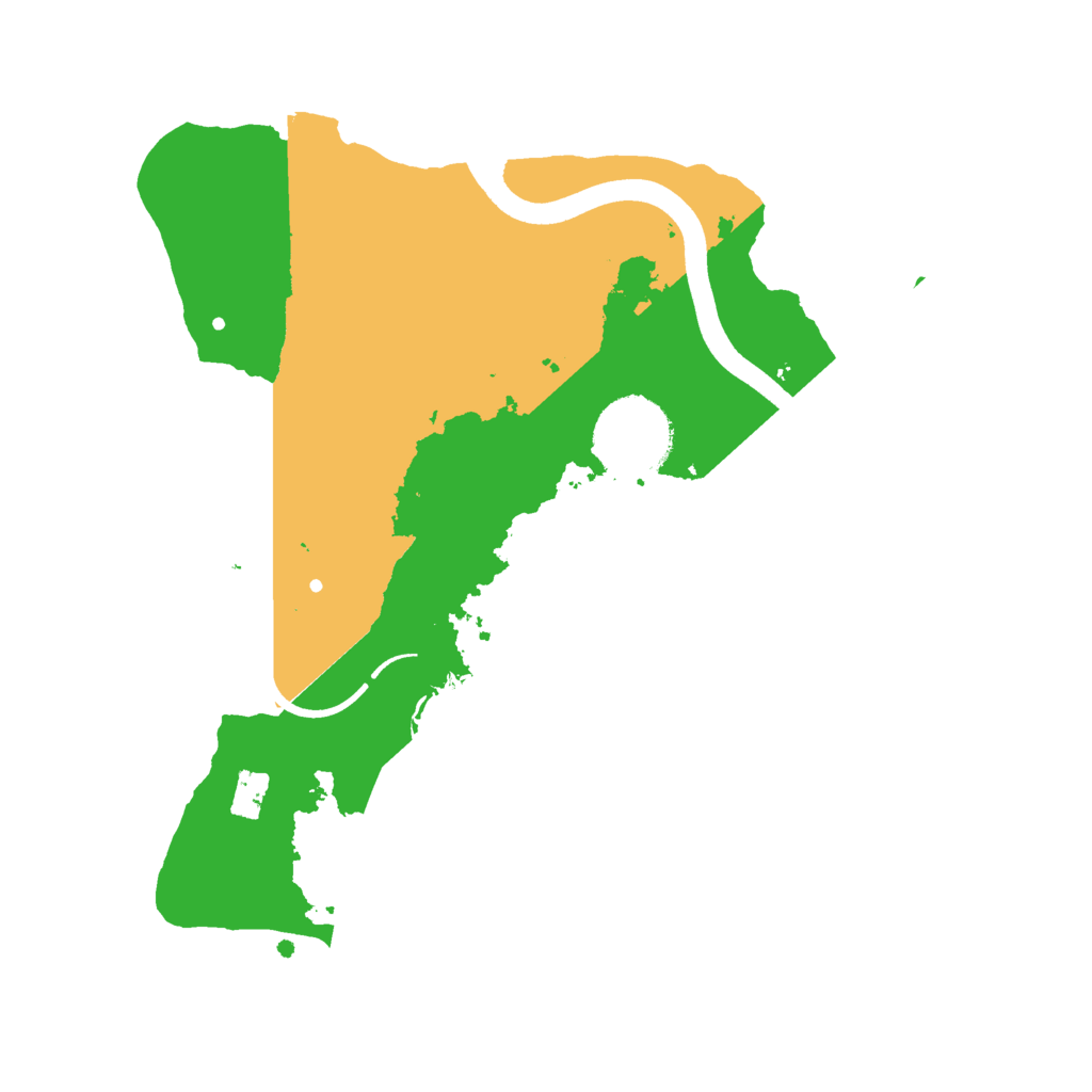 Biome Rust Map: Procedural Map, Size: 2500, Seed: 622681174
