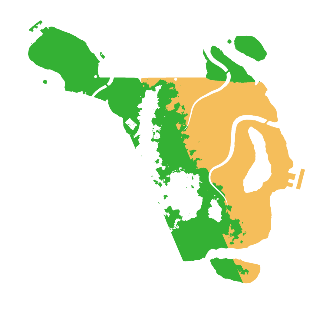 Biome Rust Map: Procedural Map, Size: 3050, Seed: 335066984