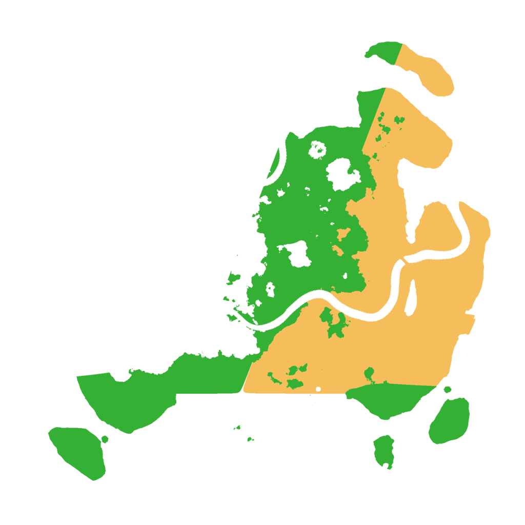 Biome Rust Map: Procedural Map, Size: 3000, Seed: 420069