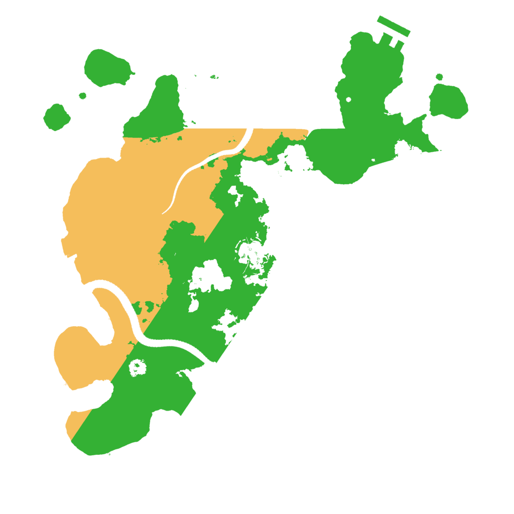 Biome Rust Map: Procedural Map, Size: 3000, Seed: 377107704