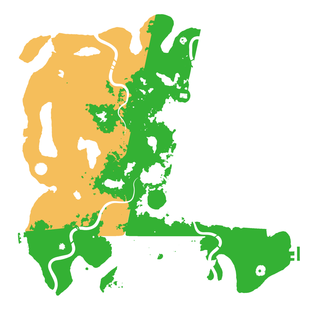 Biome Rust Map: Procedural Map, Size: 4500, Seed: 711139951