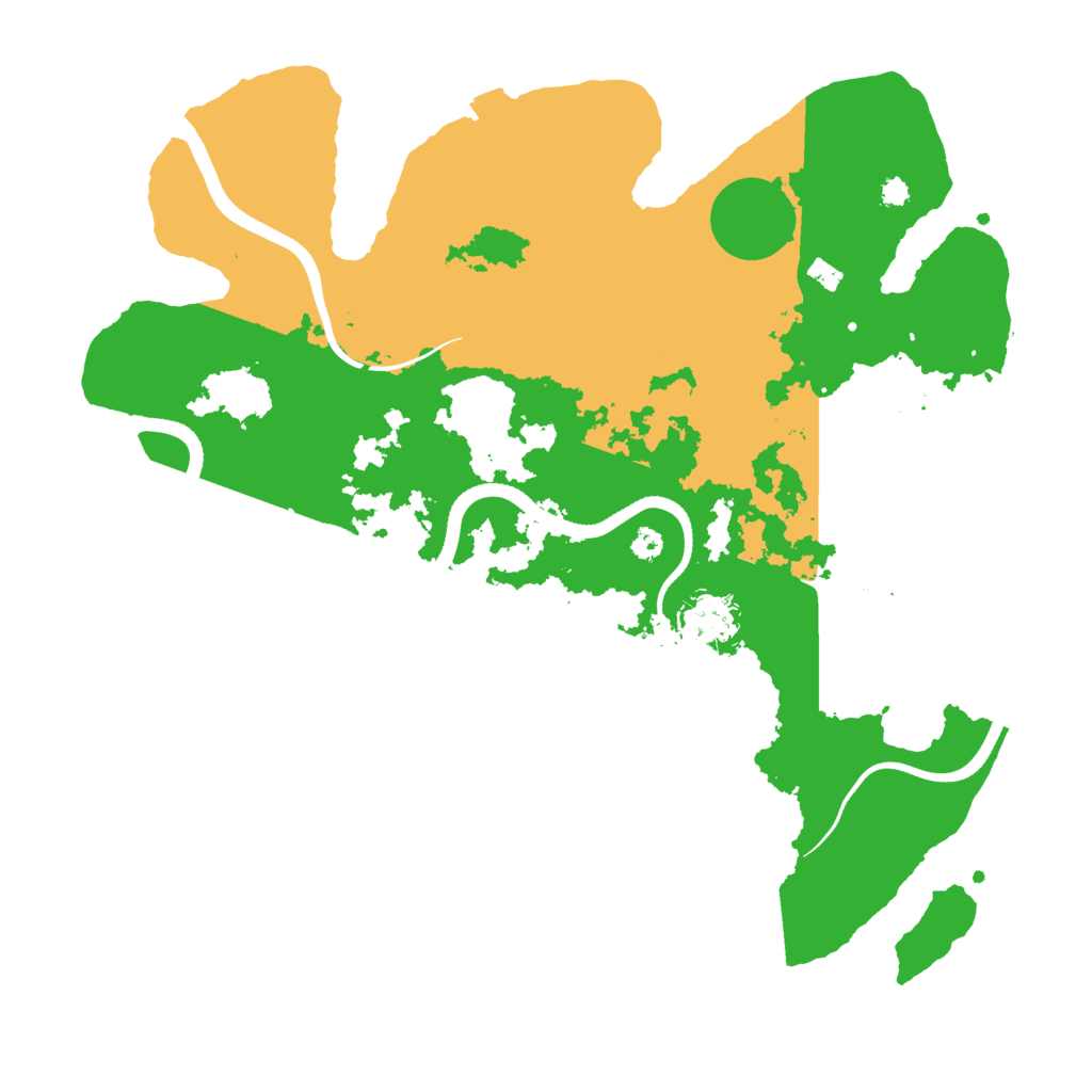 Biome Rust Map: Procedural Map, Size: 3500, Seed: 849908969