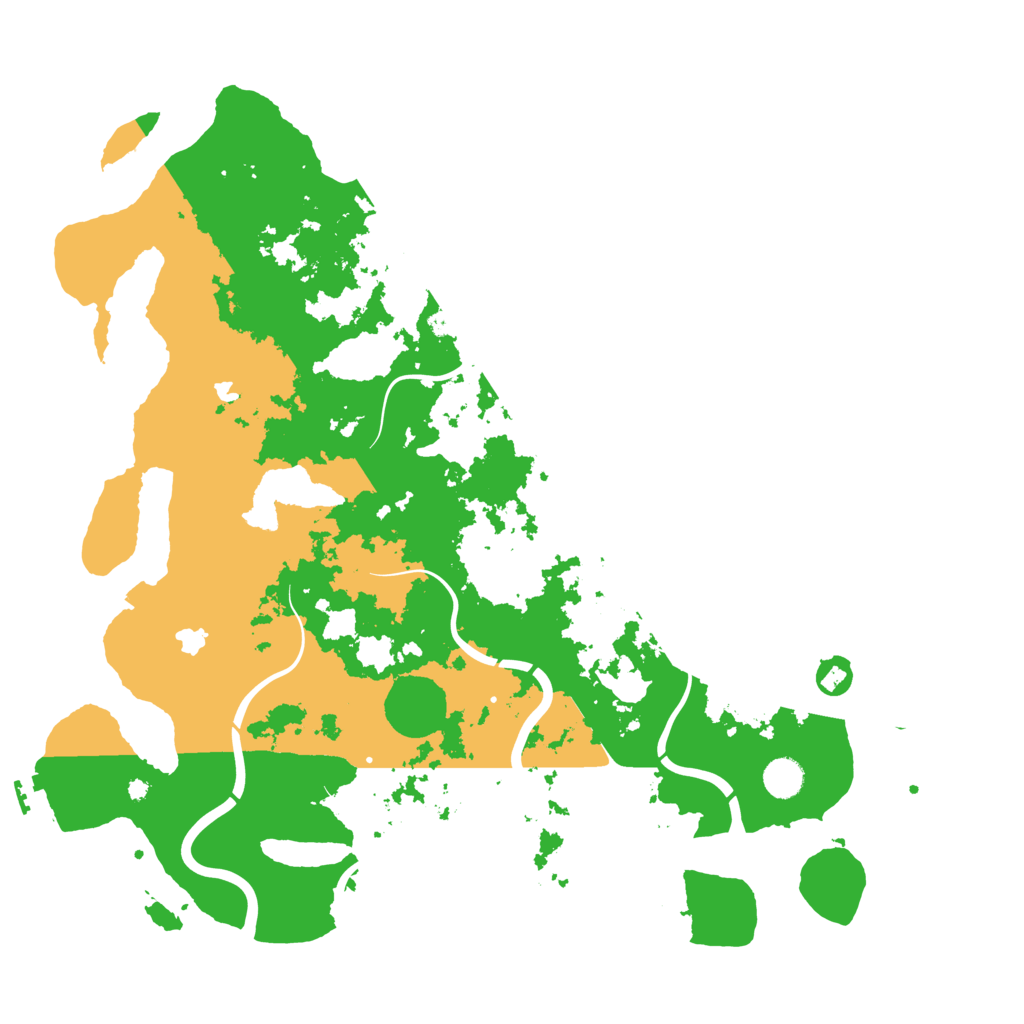 Biome Rust Map: Procedural Map, Size: 4500, Seed: 2028904259