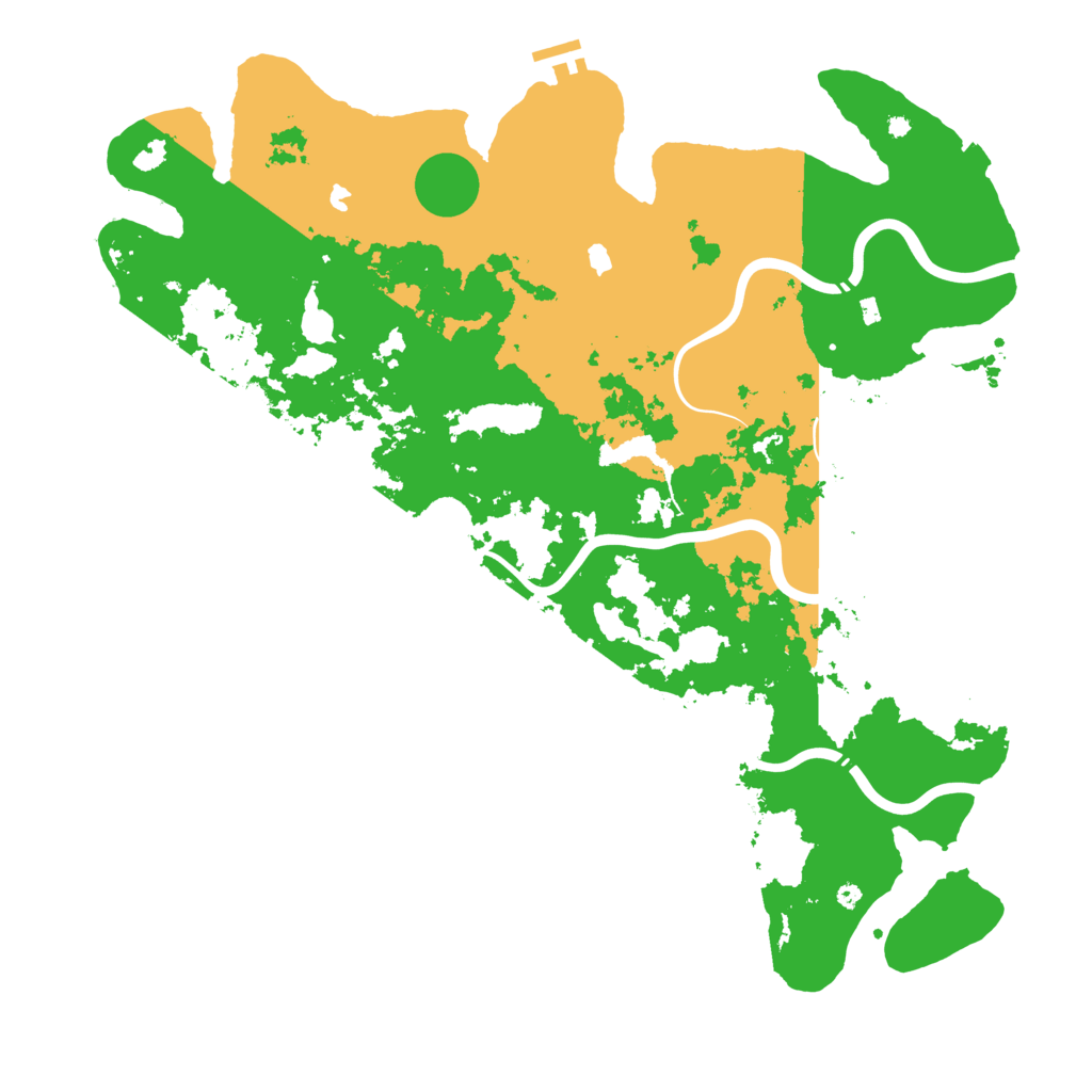 Biome Rust Map: Procedural Map, Size: 4500, Seed: 1985158986