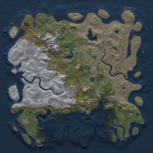 Thumbnail Rust Map: Procedural Map, Size: 5000, Seed: 618929137, 17 Monuments