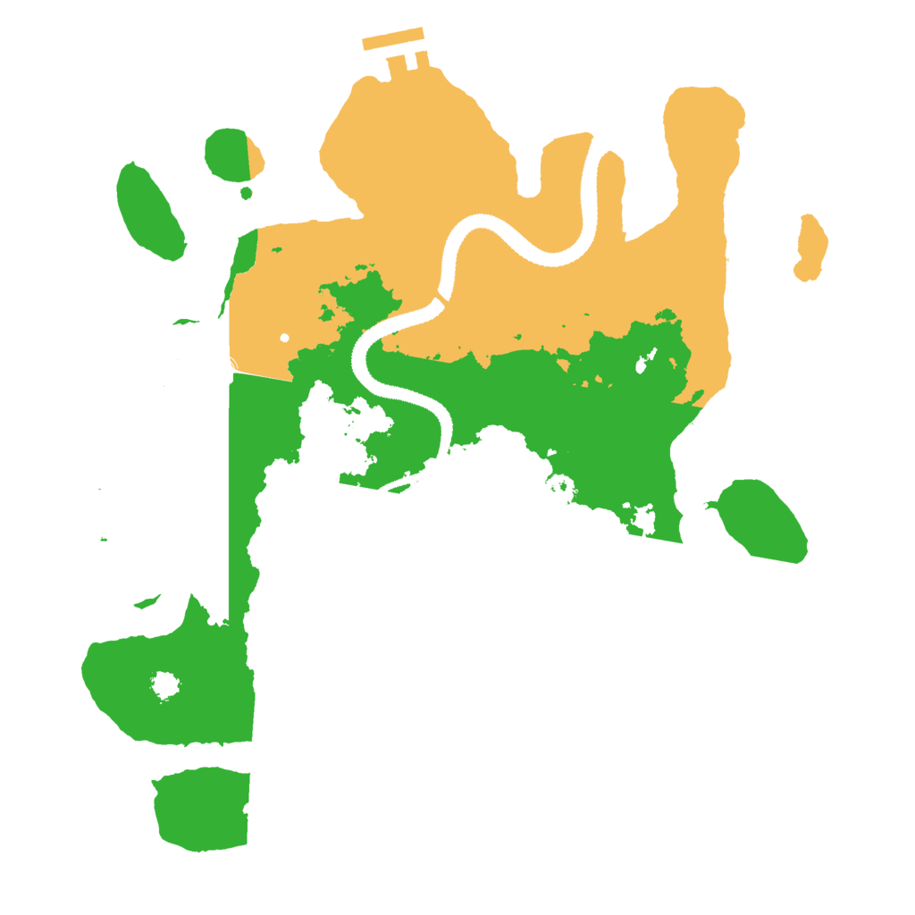 Biome Rust Map: Procedural Map, Size: 3000, Seed: 688192