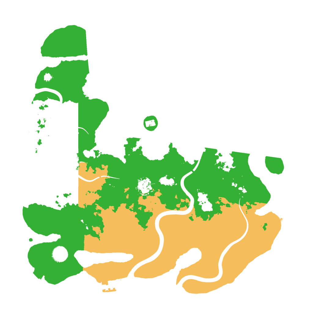 Biome Rust Map: Procedural Map, Size: 3500, Seed: 997548205