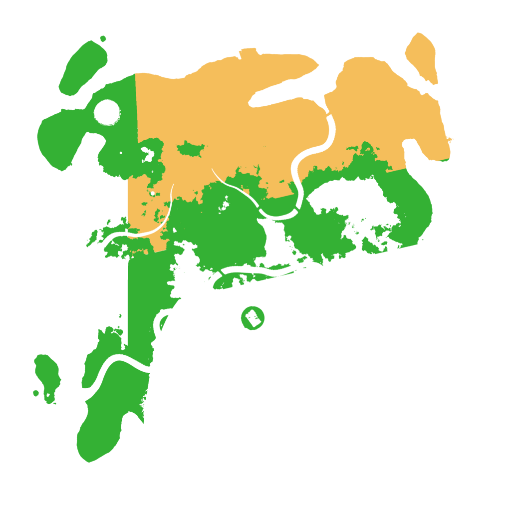Biome Rust Map: Procedural Map, Size: 3500, Seed: 1560994150