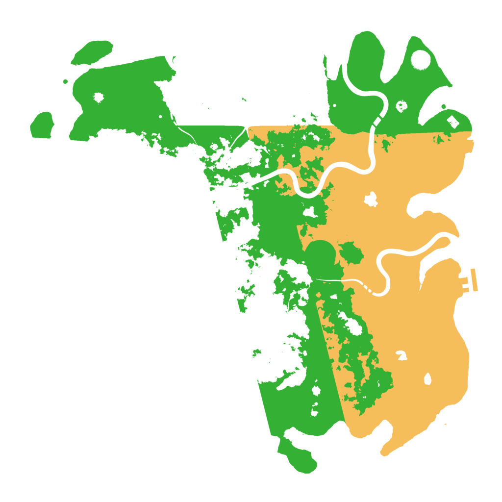 Biome Rust Map: Procedural Map, Size: 4500, Seed: 843984589