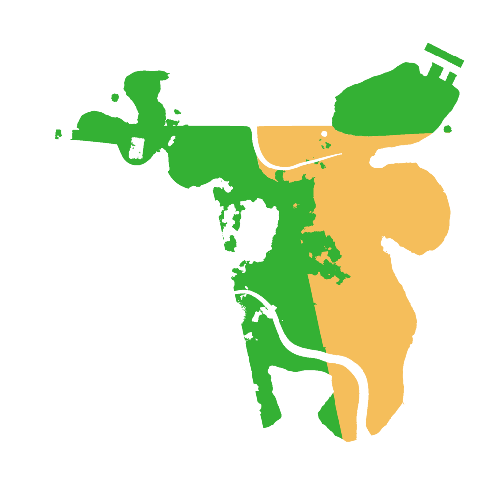 Biome Rust Map: Procedural Map, Size: 2500, Seed: 13642