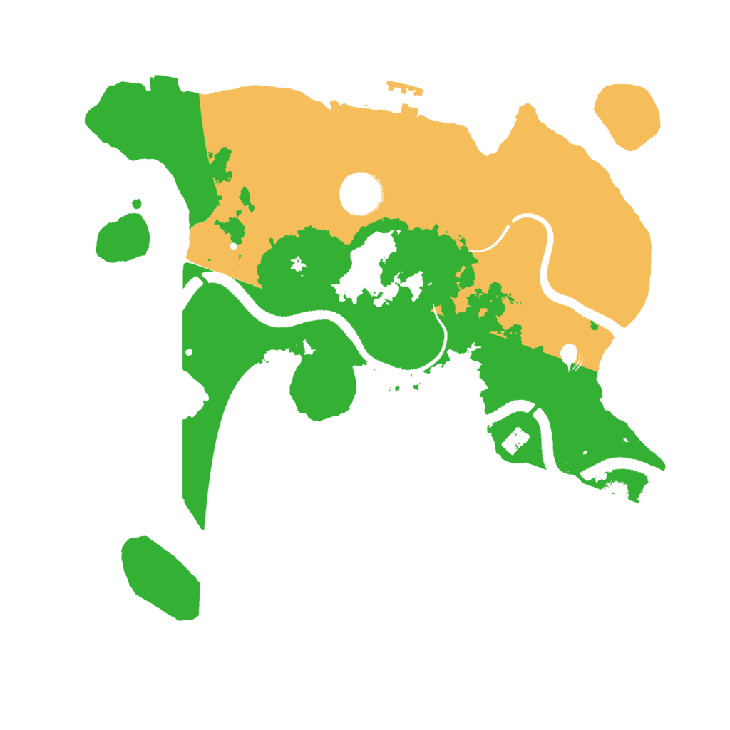 Biome Rust Map: Procedural Map, Size: 3000, Seed: 23267