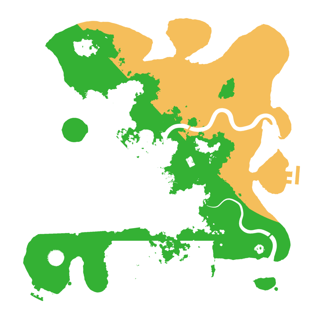 Biome Rust Map: Procedural Map, Size: 3500, Seed: 537080702