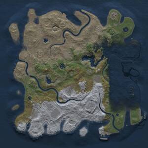 Thumbnail Rust Map: Procedural Map, Size: 4250, Seed: 892774058, 17 Monuments