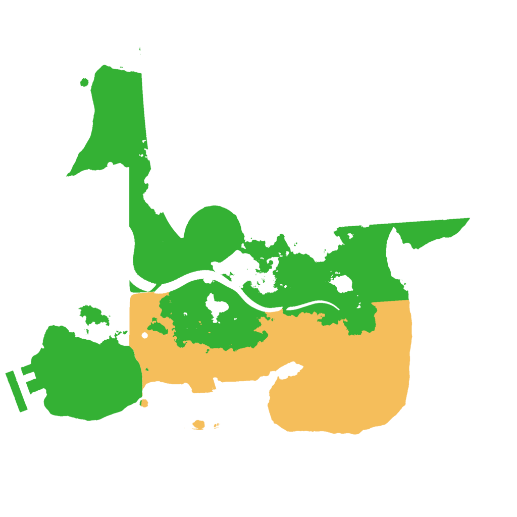 Biome Rust Map: Procedural Map, Size: 2500, Seed: 2025802775