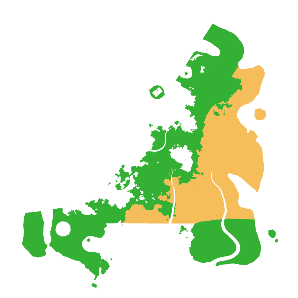 Biome Rust Map: Procedural Map, Size: 3500, Seed: 328028695