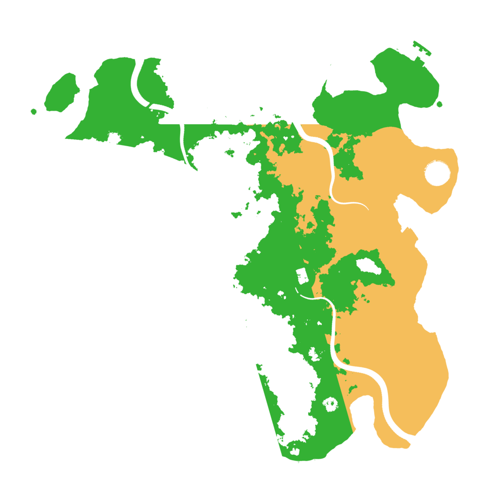 Biome Rust Map: Procedural Map, Size: 3500, Seed: 829037940
