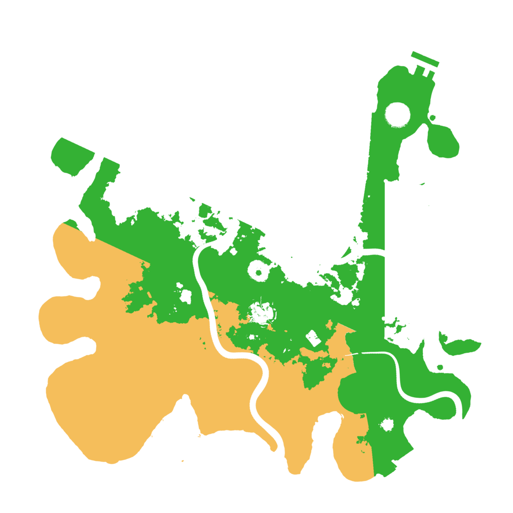 Biome Rust Map: Procedural Map, Size: 3600, Seed: 1273047397