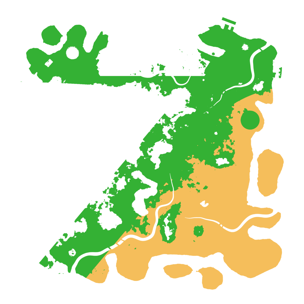 Biome Rust Map: Procedural Map, Size: 4250, Seed: 752405557