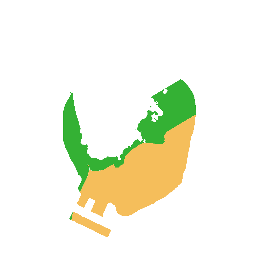 Biome Rust Map: Procedural Map, Size: 1200, Seed: 32542345