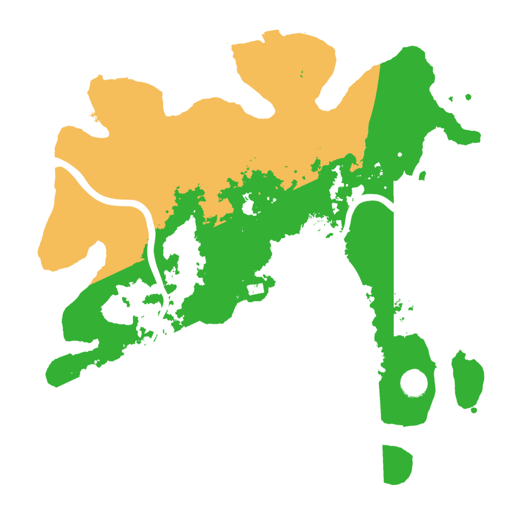 Biome Rust Map: Procedural Map, Size: 3500, Seed: 714426415