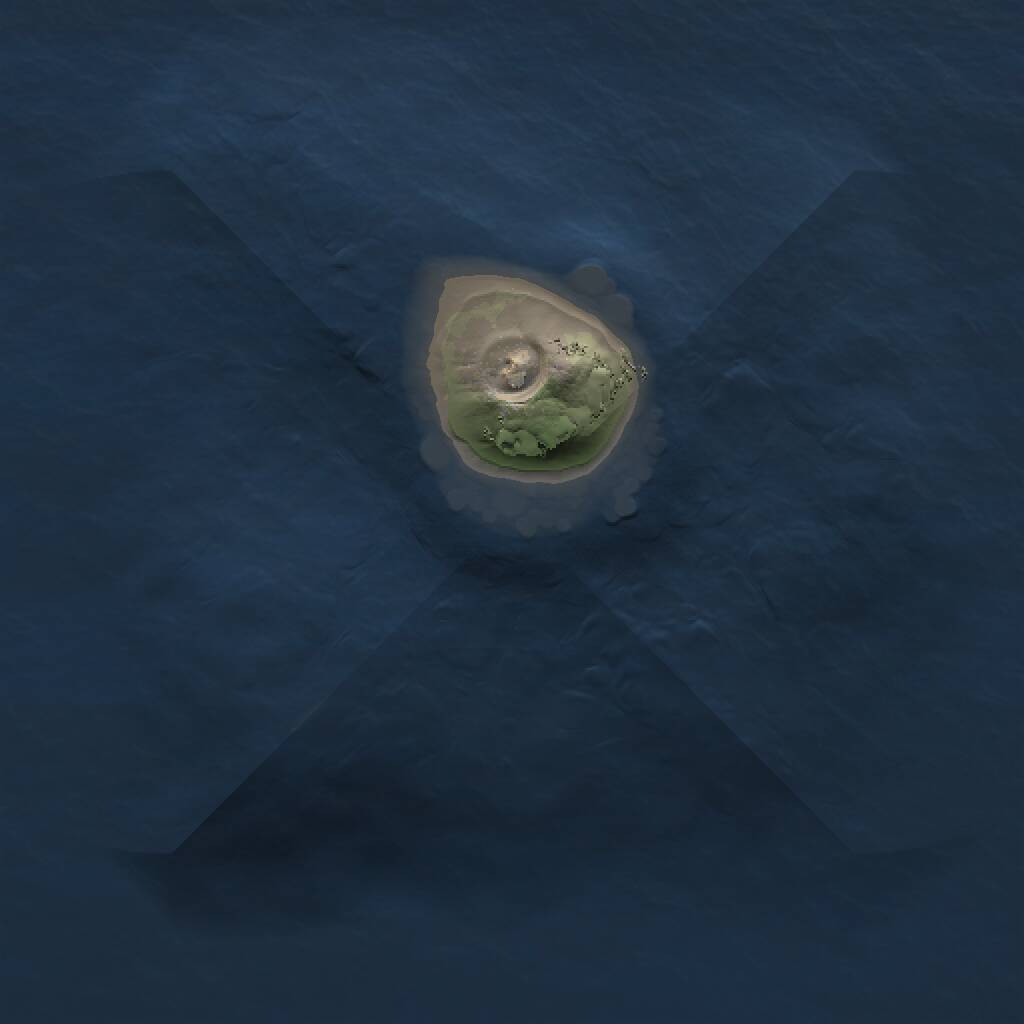 Rust Map: Procedural Map, Size: 1000, Seed: 2077968578, 1 Monuments