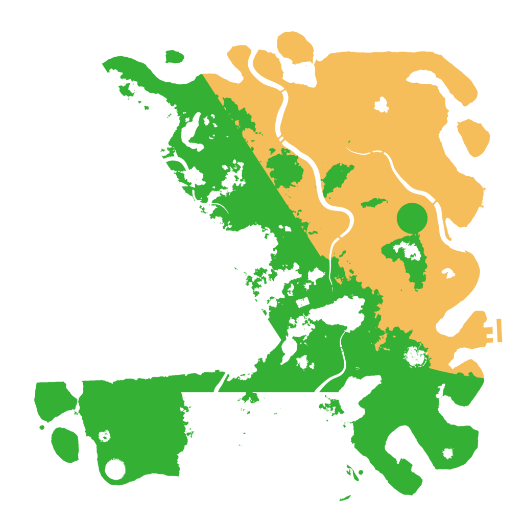 Biome Rust Map: Procedural Map, Size: 4500, Seed: 154168576