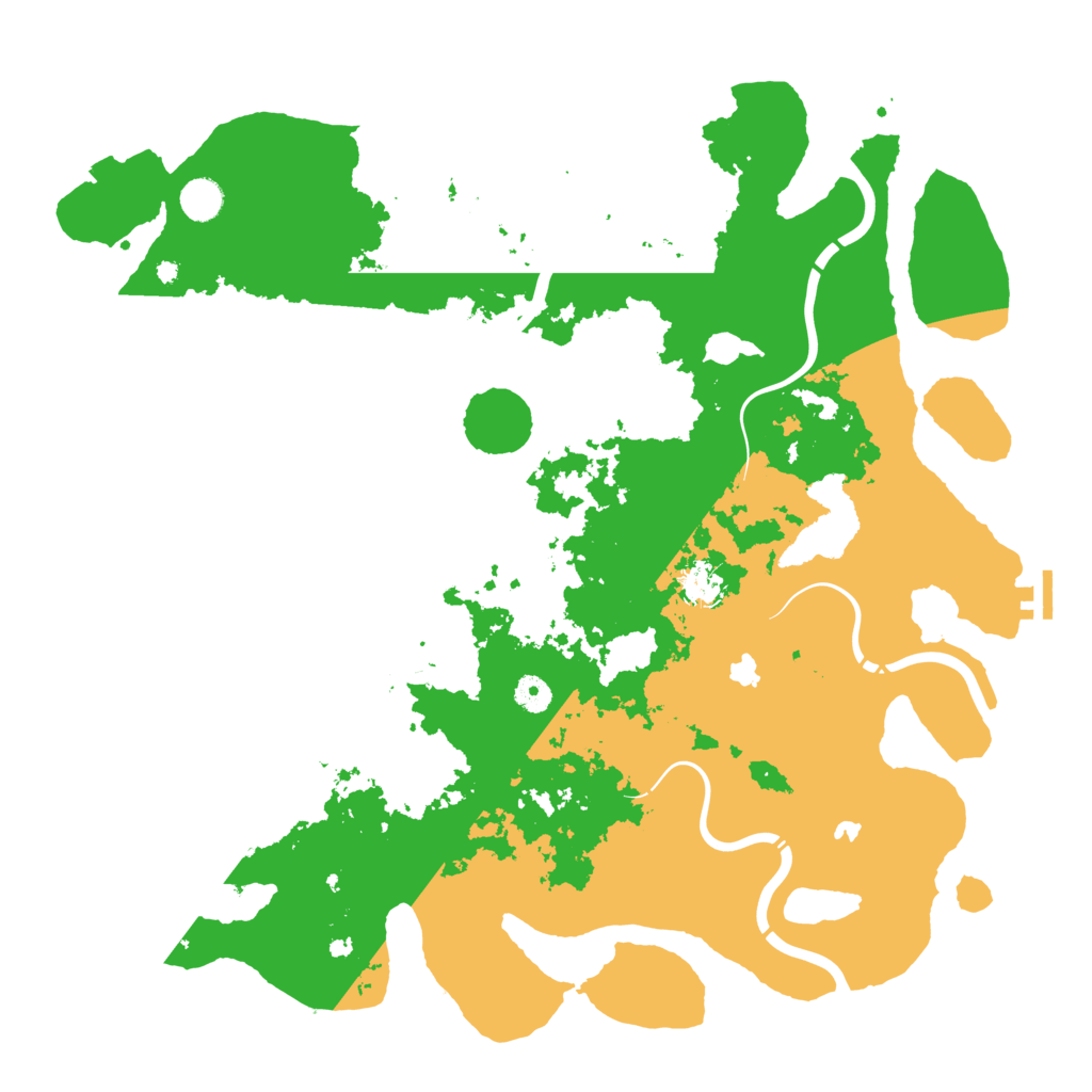 Biome Rust Map: Procedural Map, Size: 4500, Seed: 720537415