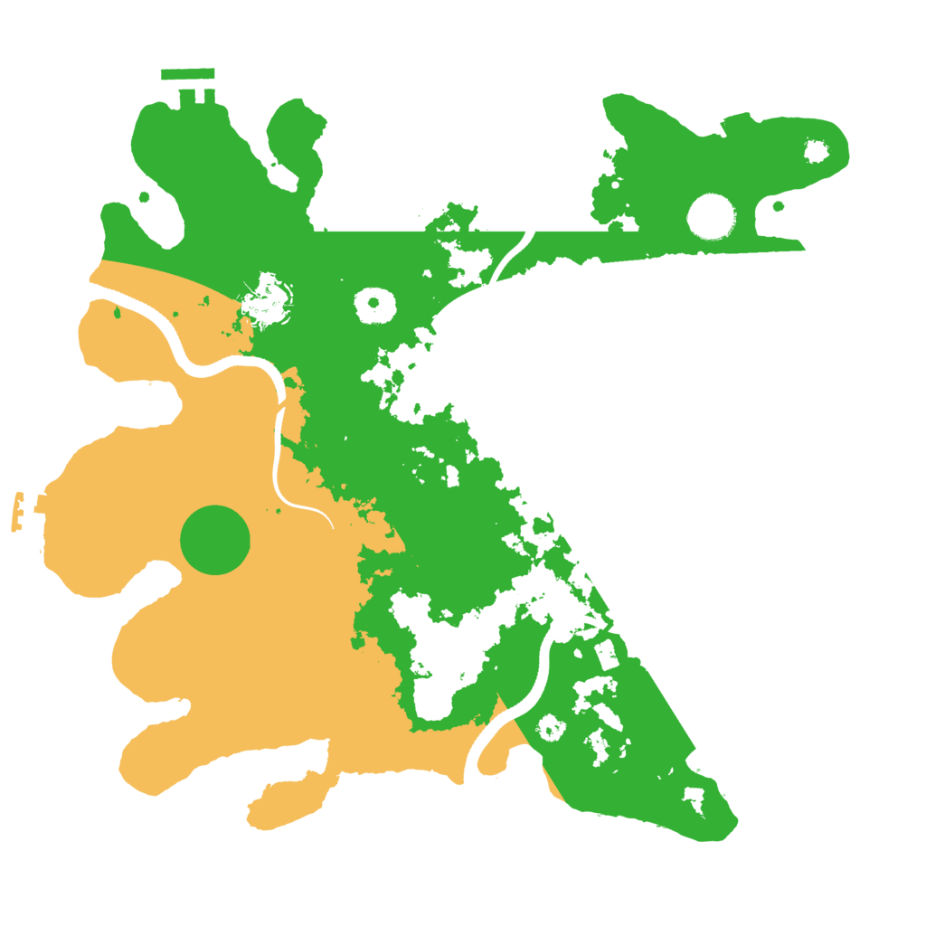 Biome Rust Map: Procedural Map, Size: 3500, Seed: 7878