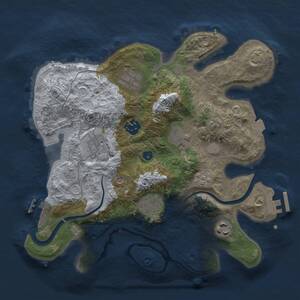 Thumbnail Rust Map: Procedural Map, Size: 3000, Seed: 491862, 13 Monuments