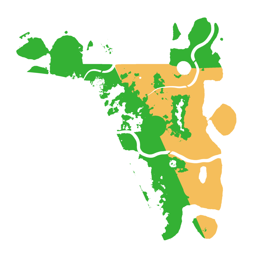 Biome Rust Map: Procedural Map, Size: 3500, Seed: 885128334