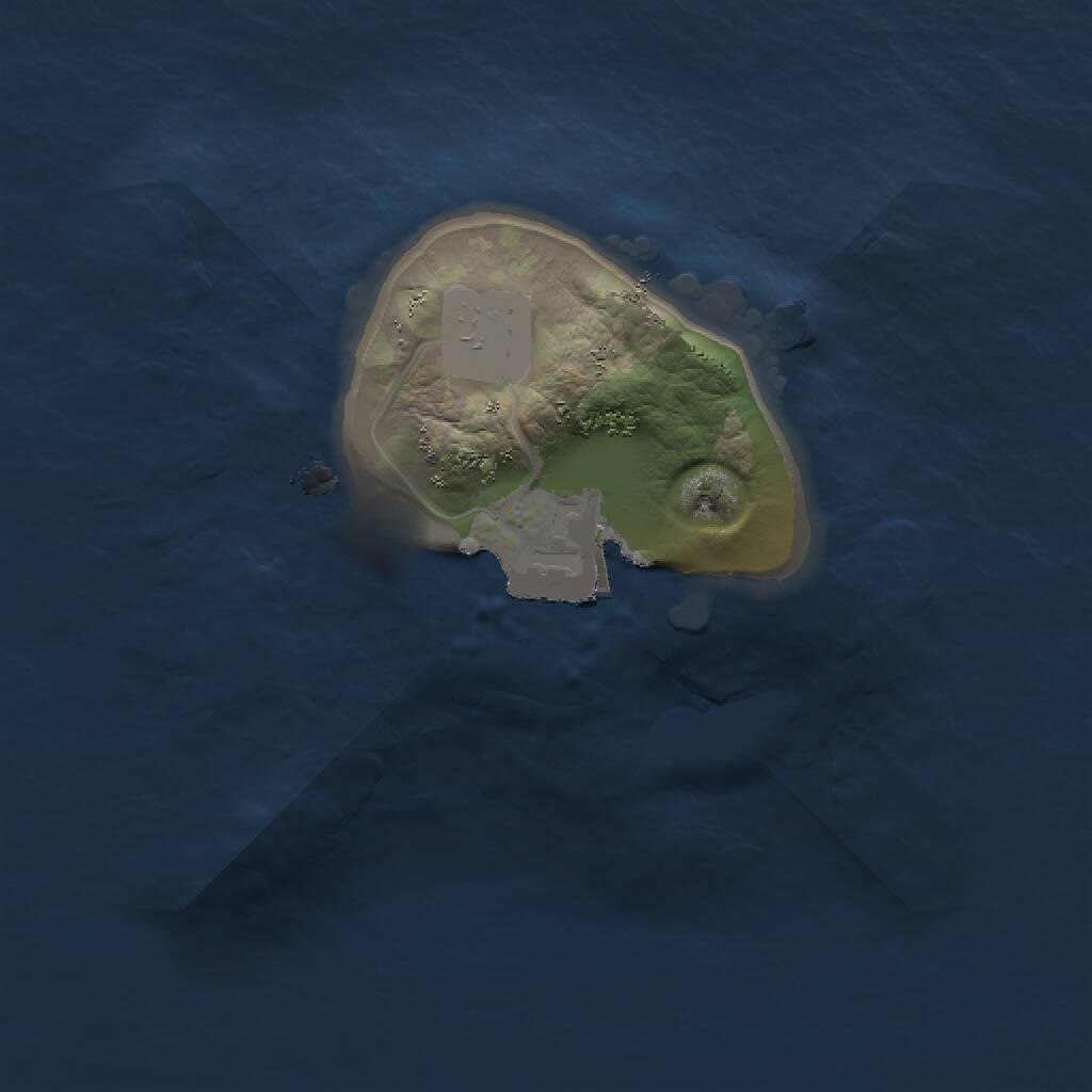 Rust Map: Procedural Map, Size: 1250, Seed: 1874475976, 1 Monuments