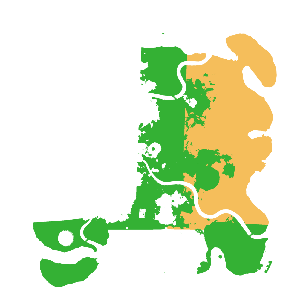 Biome Rust Map: Procedural Map, Size: 3500, Seed: 23475