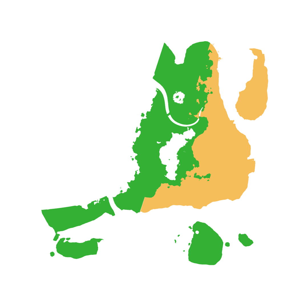 Biome Rust Map: Procedural Map, Size: 2500, Seed: 287116443
