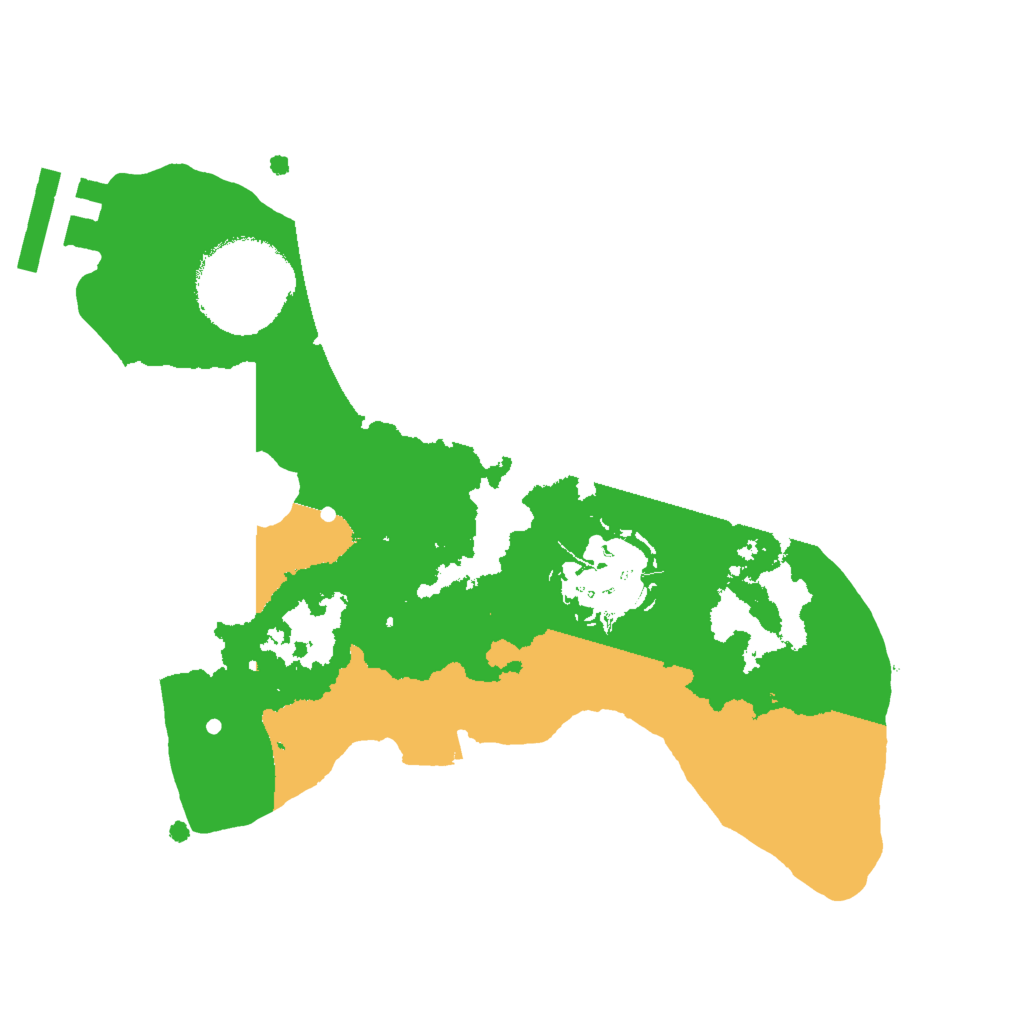 Biome Rust Map: Procedural Map, Size: 2000, Seed: 36655
