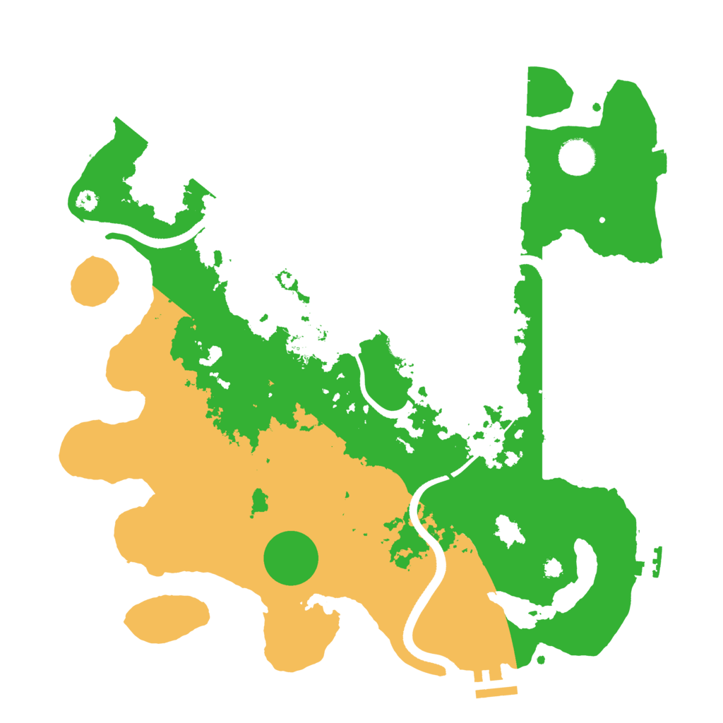 Biome Rust Map: Procedural Map, Size: 3500, Seed: 20837