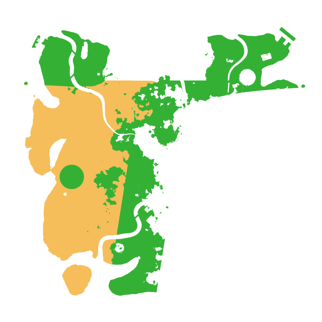 Biome Rust Map: Procedural Map, Size: 3500, Seed: 303452624